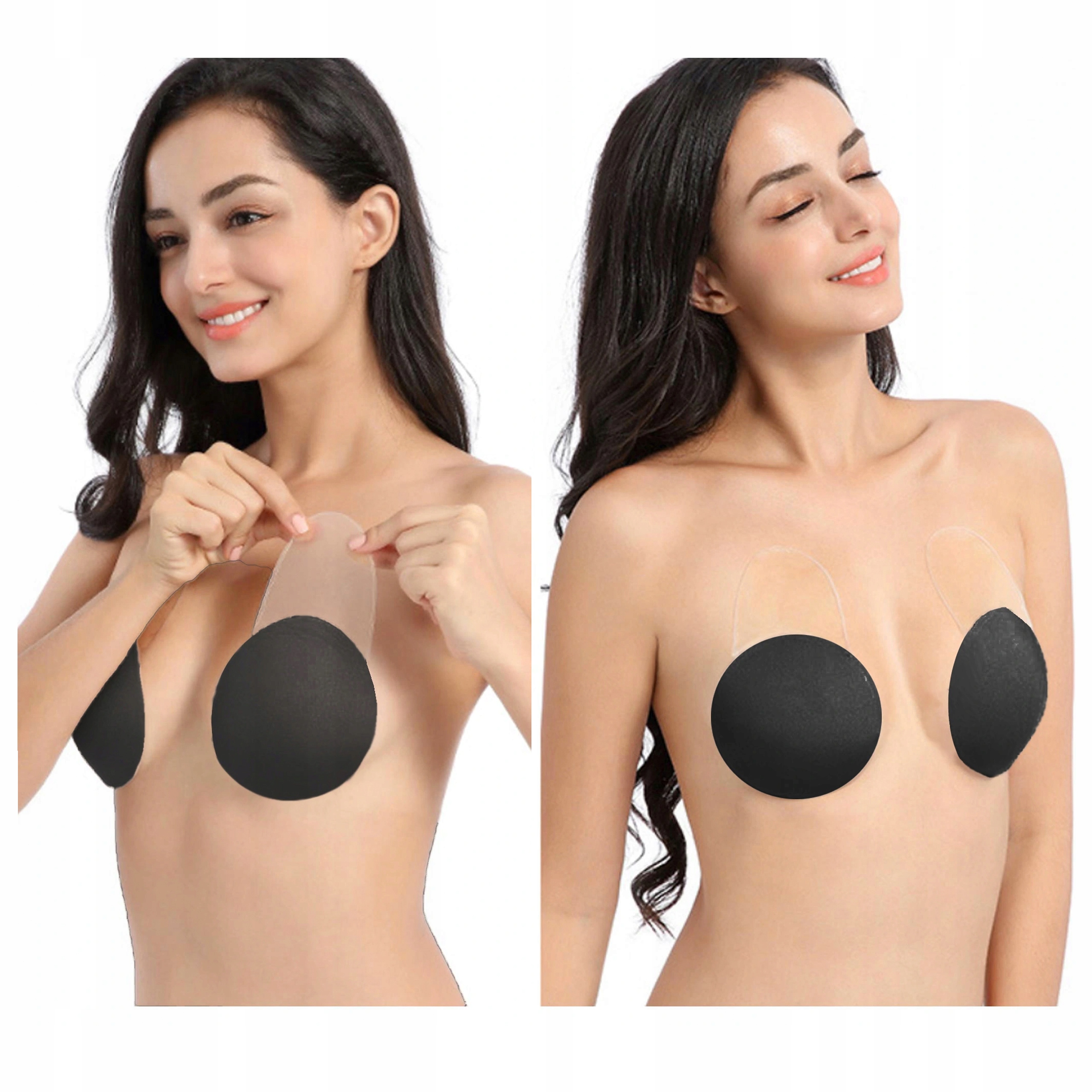 

Biustonosz samonośny Stanik bez ramiączek Push C/D