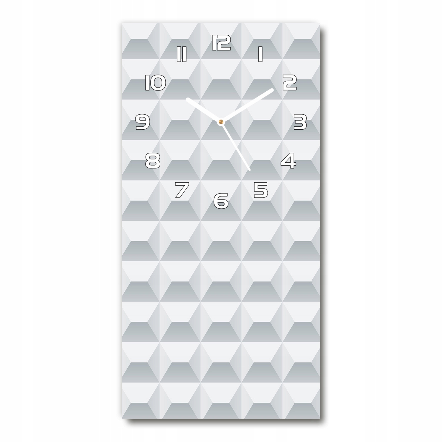 

Zegar ścienny cichy Geometryczne tło 30x60 pionowy