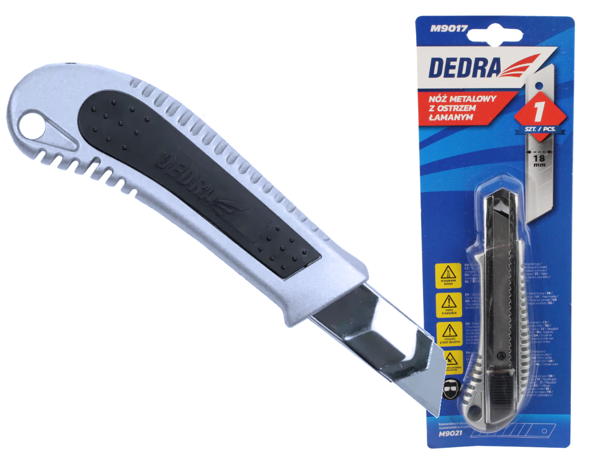 

Nóż Do Tapet Aluminiowy 18 MM M9017 Dedra
