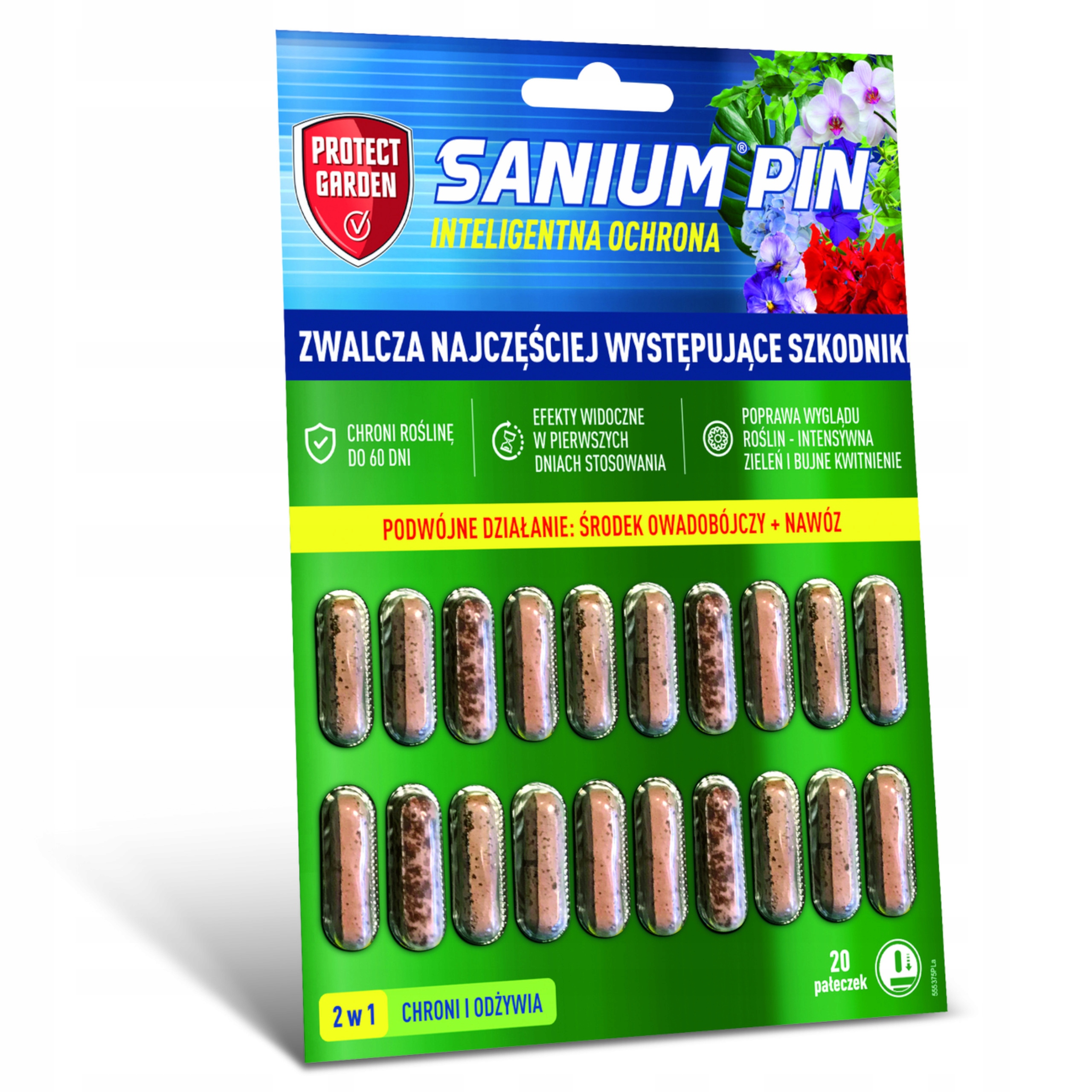 

Pałeczki owadobójcze na 16 tyg. Sanium Pin 20 szt.