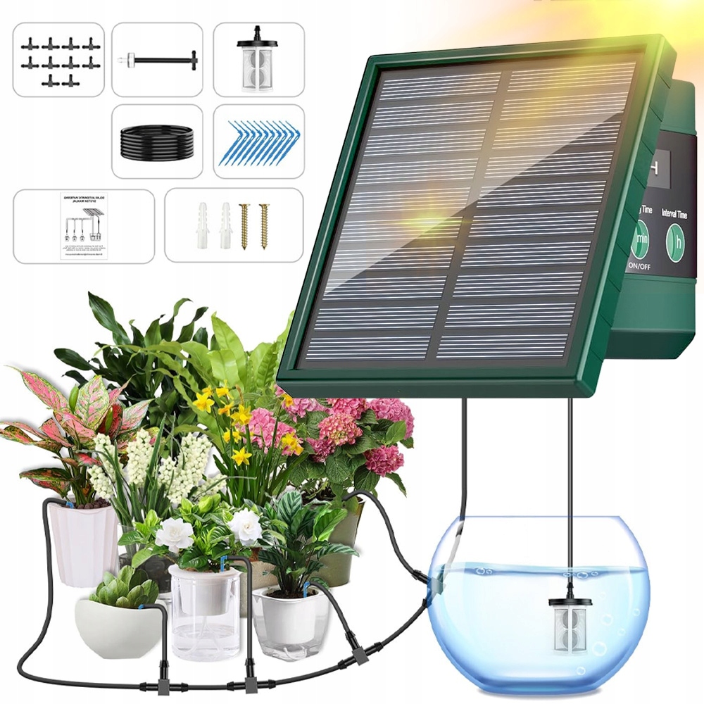 Automatický zavlažovací systém pro skleníky a zahrady s anti-sifonem IP65