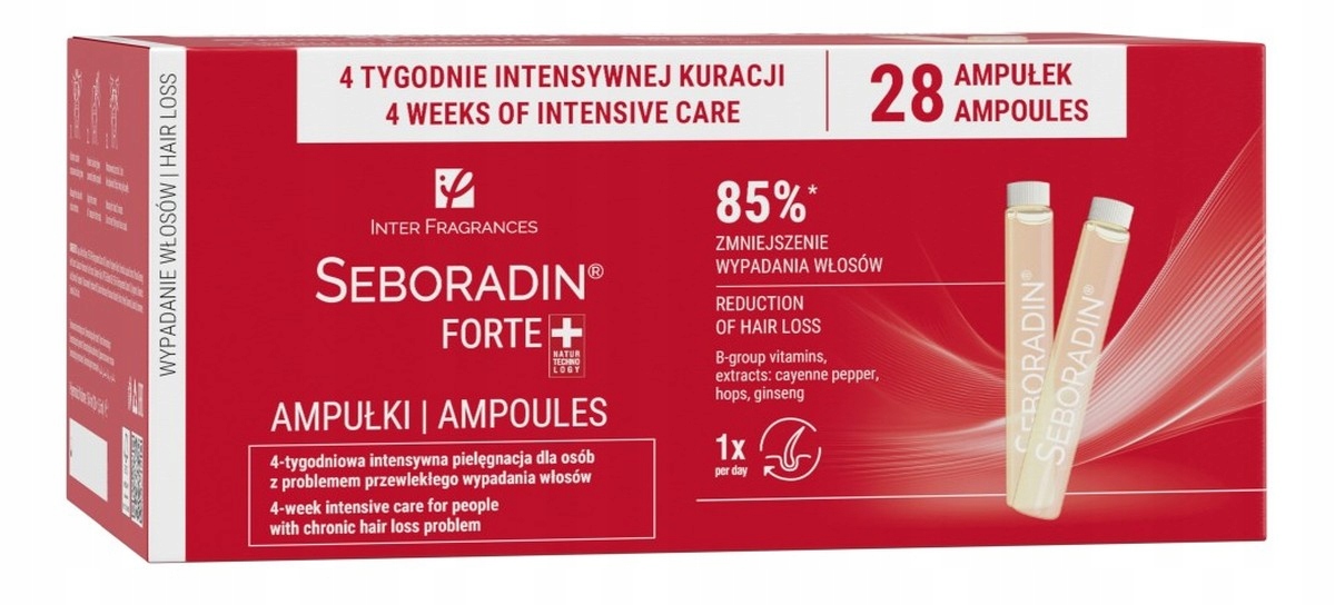 Seboradin Forte ampule proti vypadávání vlasů 28x5.5 ml