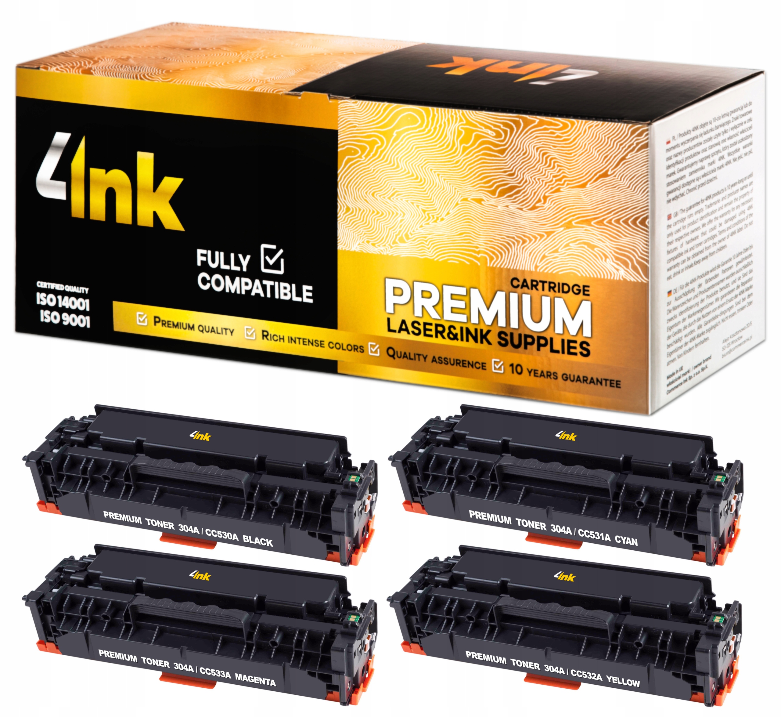 

4x Toner Do Hp 304A CM2320 CP2020 CP2025