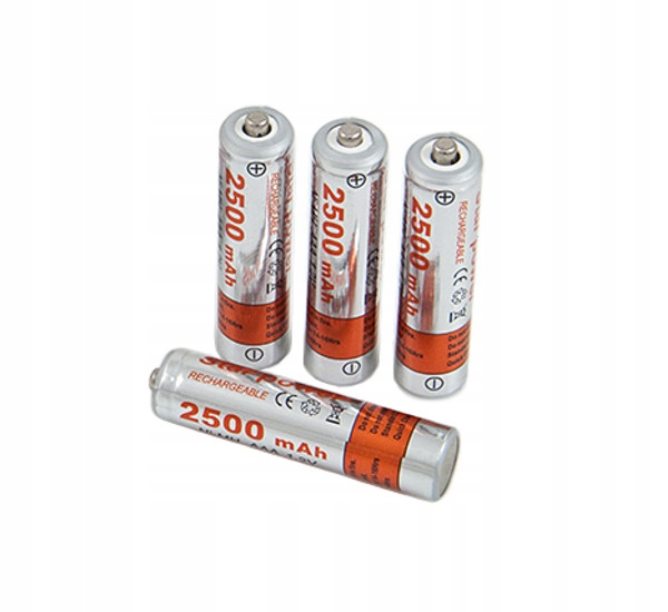 4x akumulator AAA R3 Star Power 2500mAh Ni-MH 1.2V Symbol baterii AAA (R3)