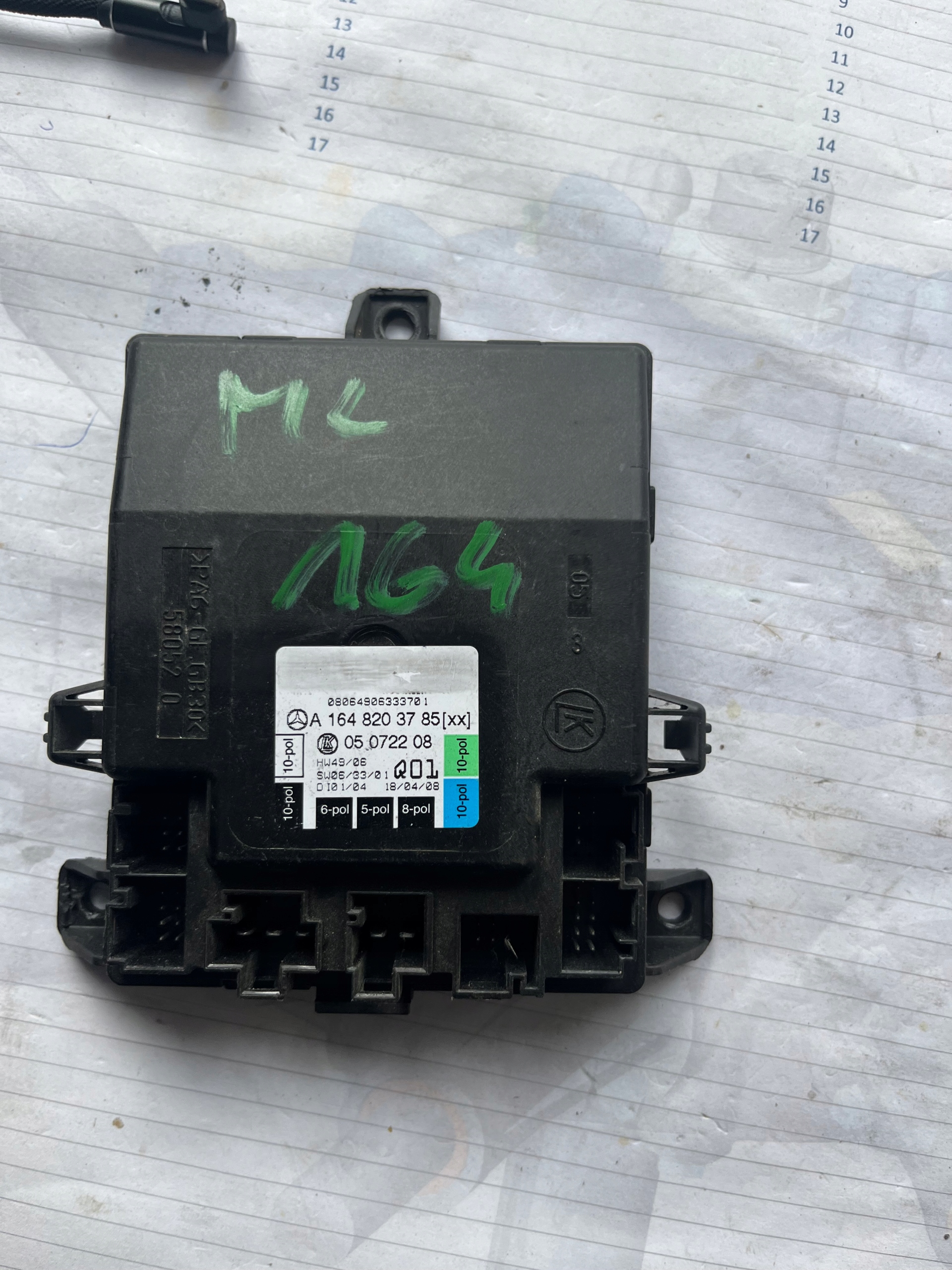 MERCEDES W164 MODUŁ STEROWNIK DRZWI A1648203785