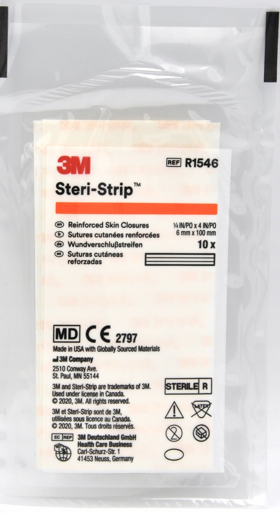 

Steri-Strip 3M paski do zamykania ran 6x100mm x10