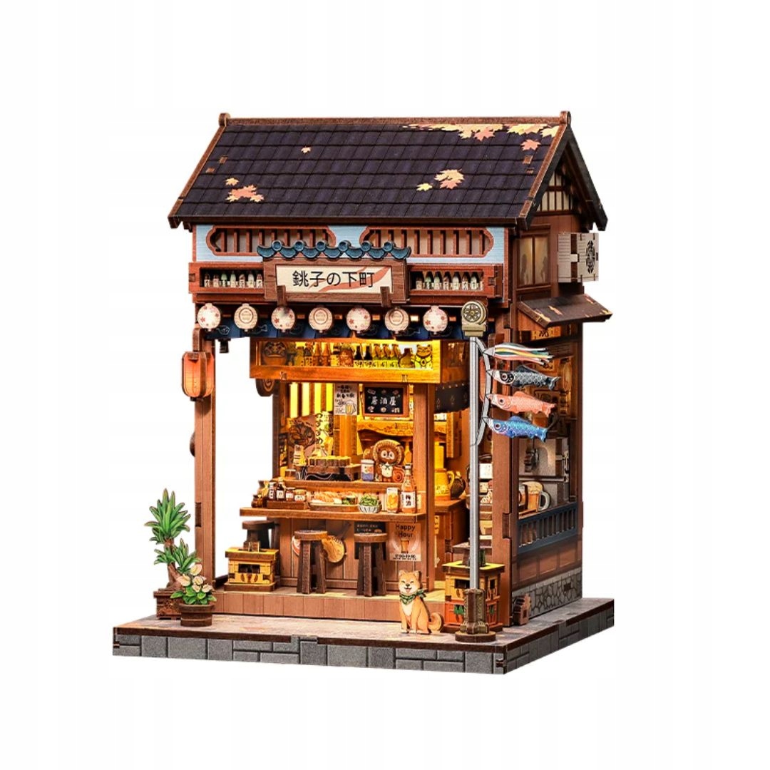 Book nook Diy CuteBee Tradycyjna Japońska Uliczka Led 218 el