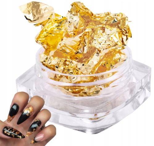 

Pazłotko Folia do zdobienia paznokci Gold Złoto