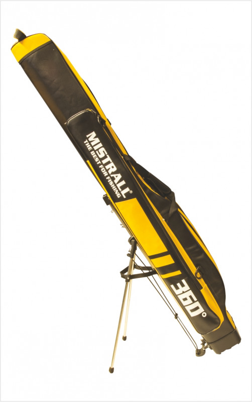 Mistrall Pokrowiec Wędkarski Usztywniany 3-KOMOROWY 150CM Z Nogami Stelaż