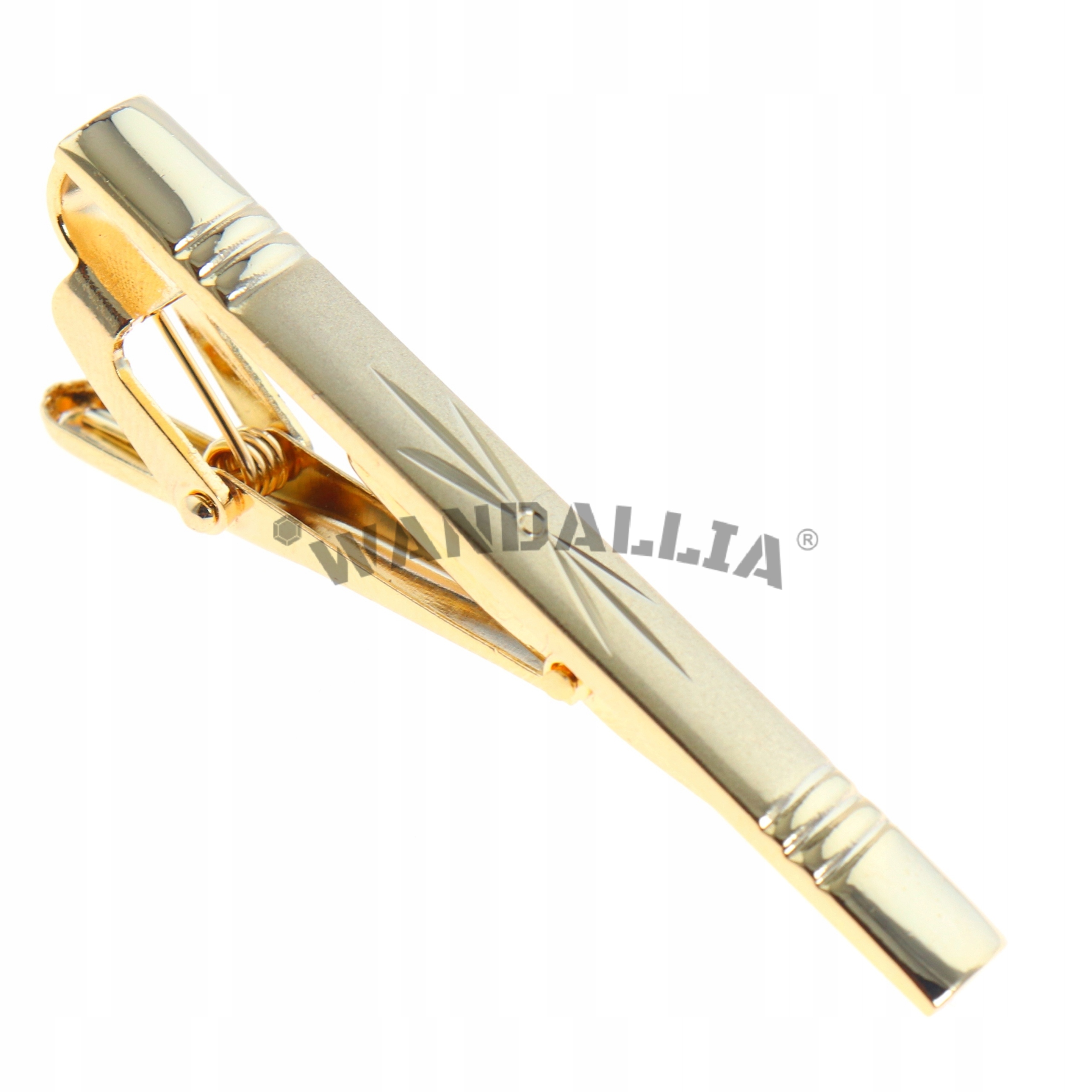 WANDALLIA Spinka do Krawata SP-KR-95 Klasyczna Złota dł.5.5cm Marka Wandallia