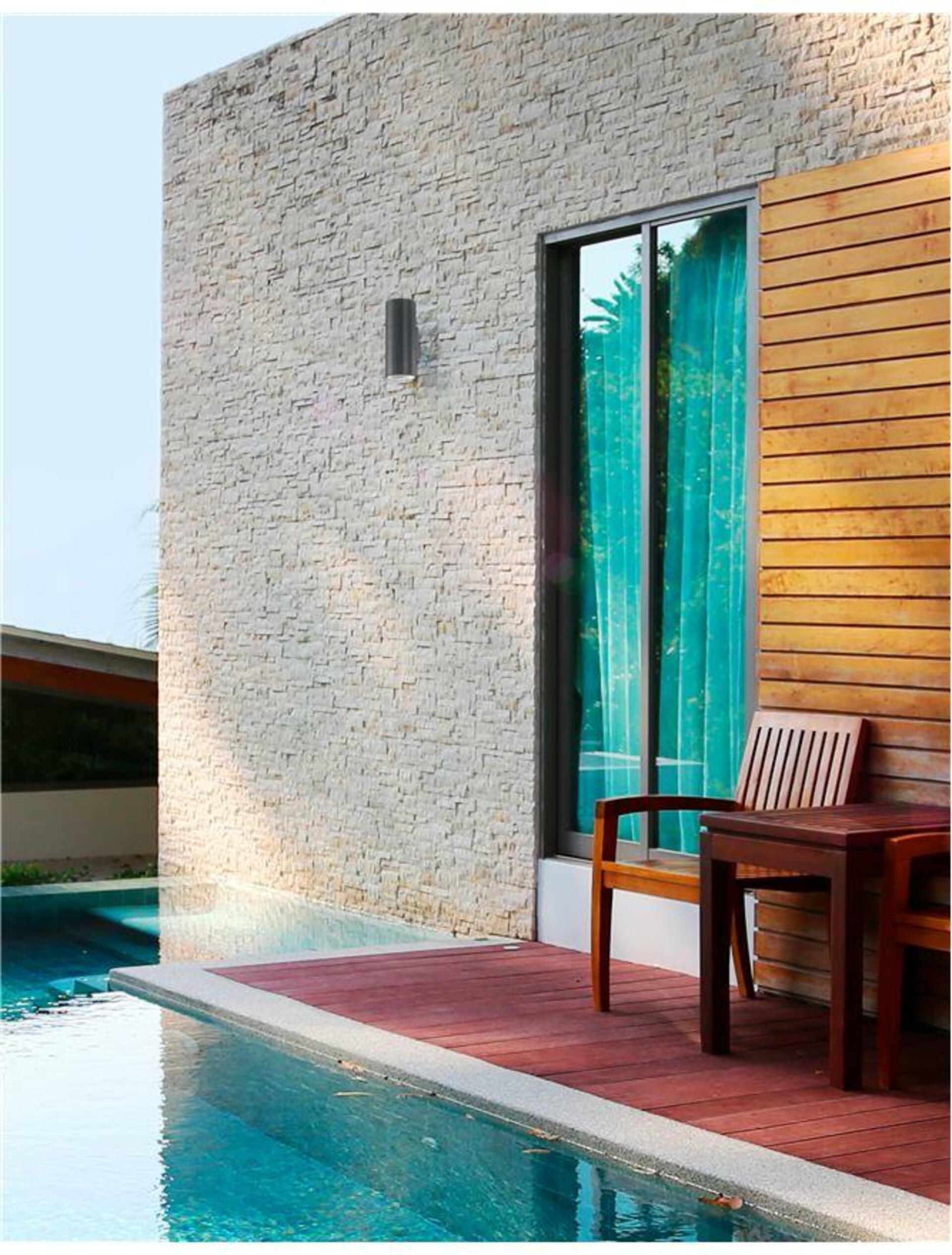 Nova Luce venkovní nástěnné svítidlo Nodus tmavě šedý hliník skleněný difuz