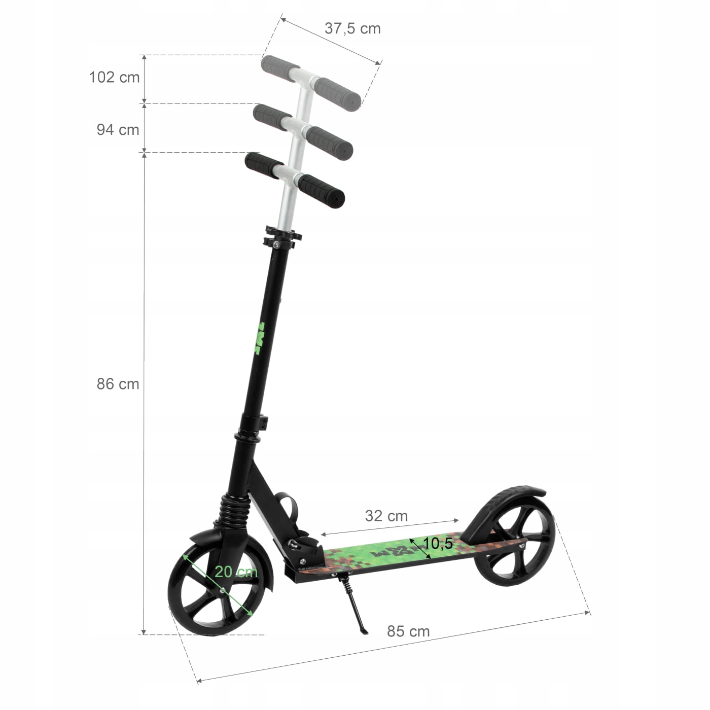 Kidwell Hulajnoga miejska 200mm DRIFF Game craft Cechy dodatkowe składana stopka