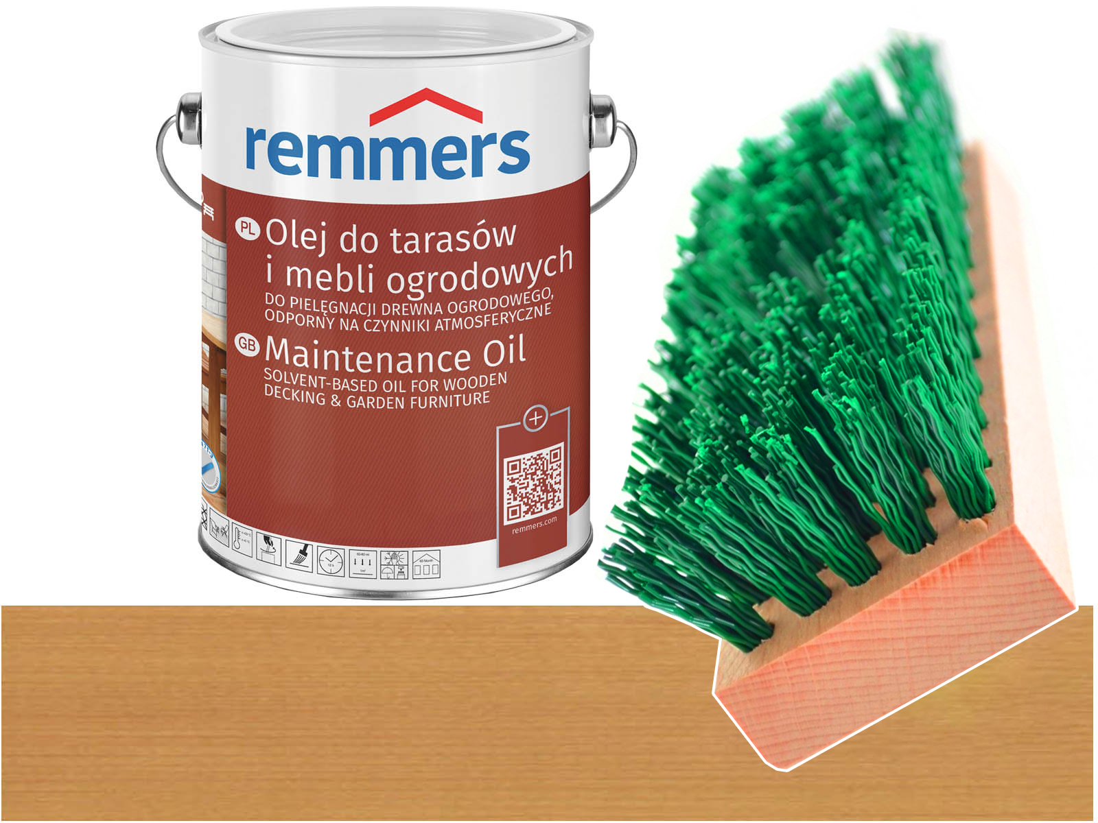 Remmers Pflege-ol olej drewna tarasu 2,5 DĄB JASNY