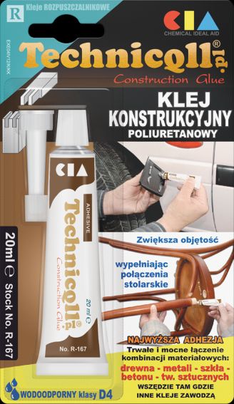 

Klej Konstrukcyjny 20 ML Poliuretanowy Technicqll