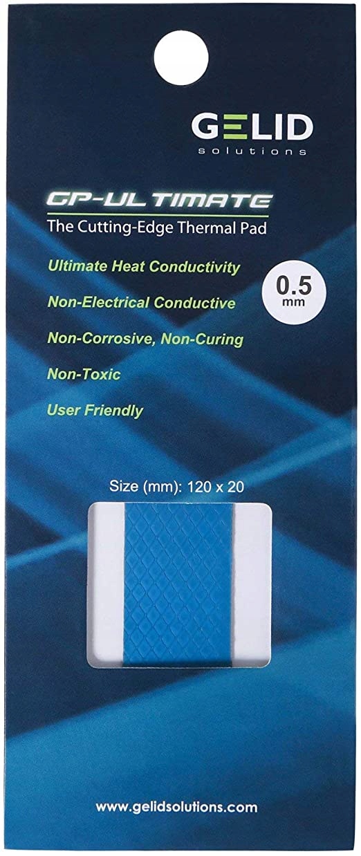 

Gelid Gp-ultimate Thermopad 0.5mm 120x20mm 15W/mK