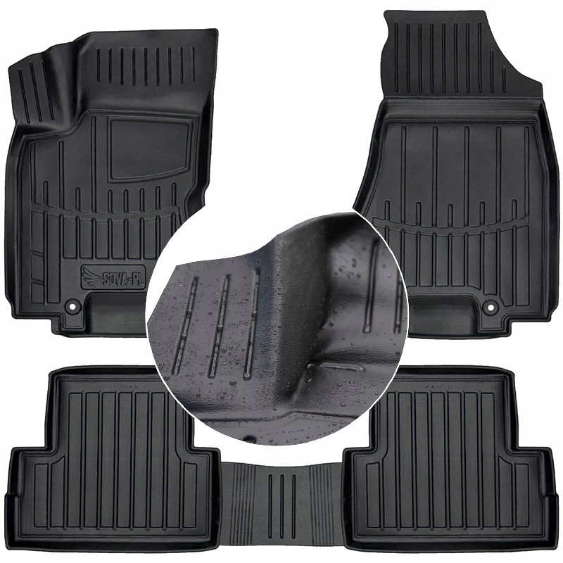 Gumové stěrače Nissan X-Trail 2 T31 2007-2014 Korytka Ud
