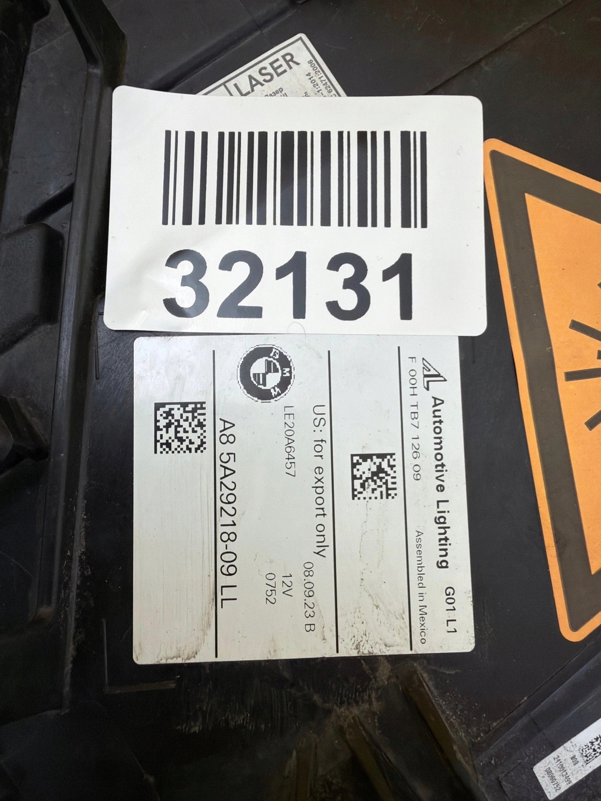 light right BMW X3 G01 Lift Laser 5A29218-09