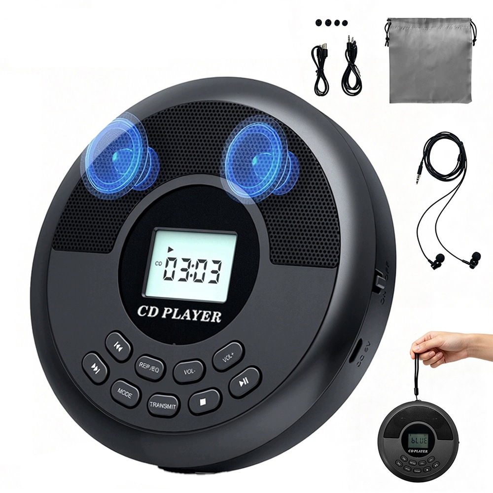 Přenosný MP3 Přehrávač Bluetooth, Aux, LCD, Reproduktory Sluchátka