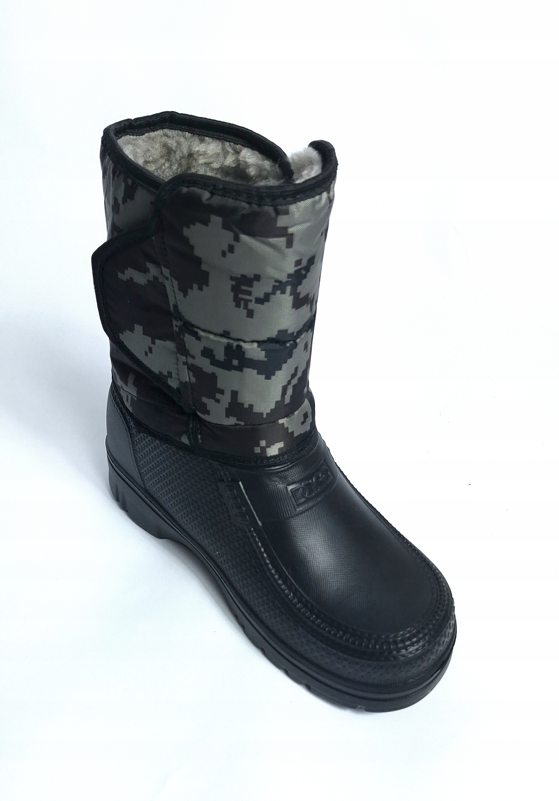 KALOSZE MĘSKIE ŚNIEGOWCE PIANKOWE LEKKIE WODOODPORNE OCIEPLANE Długość wkładki 28.5 cm