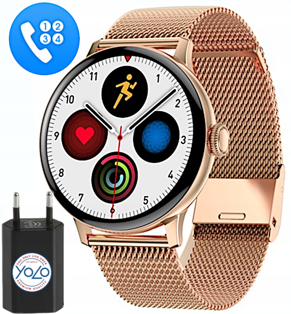 

Smartwatch Zegarek Damski Rozmowy Ekg Sms Menu Pl