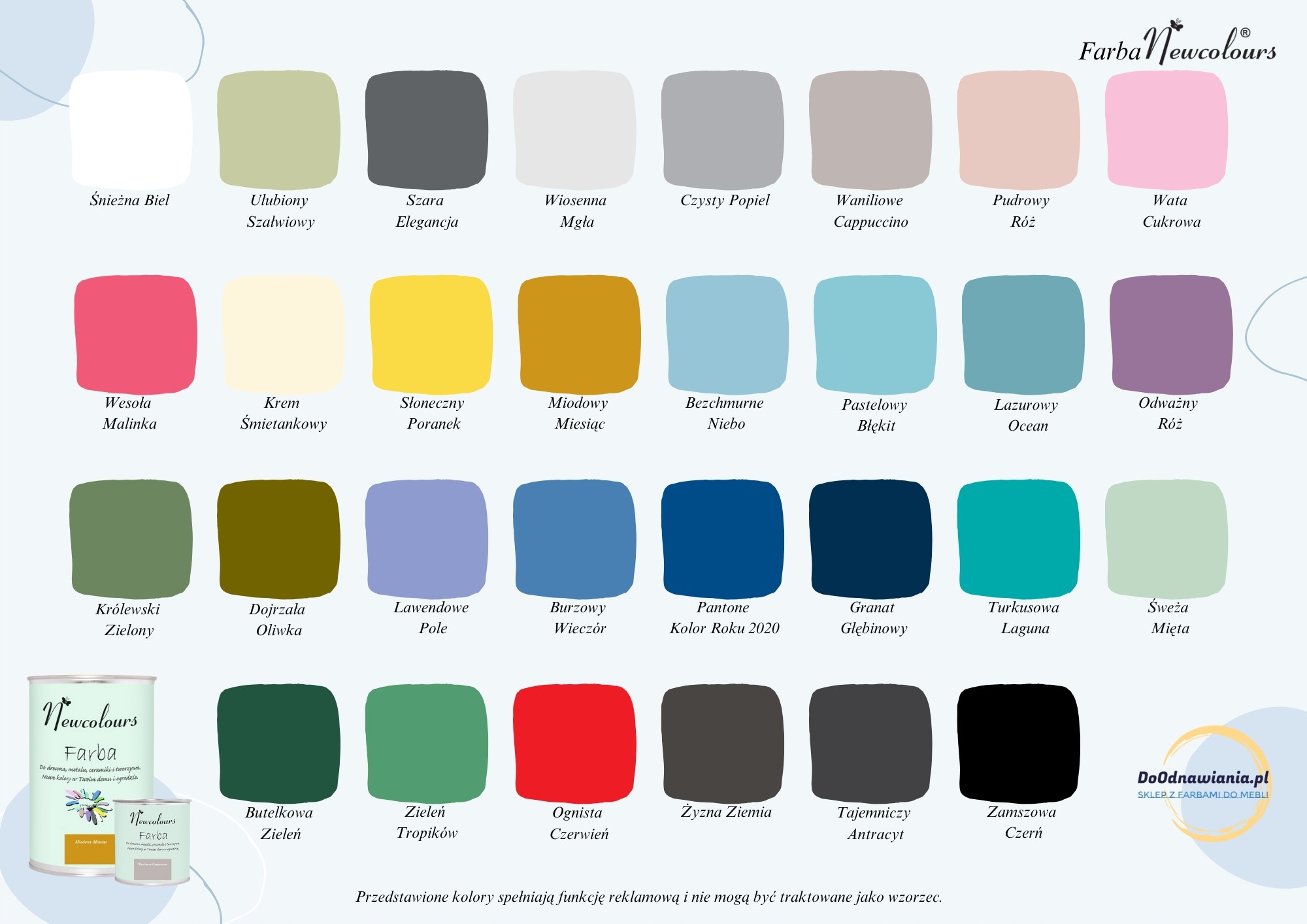 Farba do mebli Newcolours - Krem Śmietankow 200ml Stan opakowania oryginalne