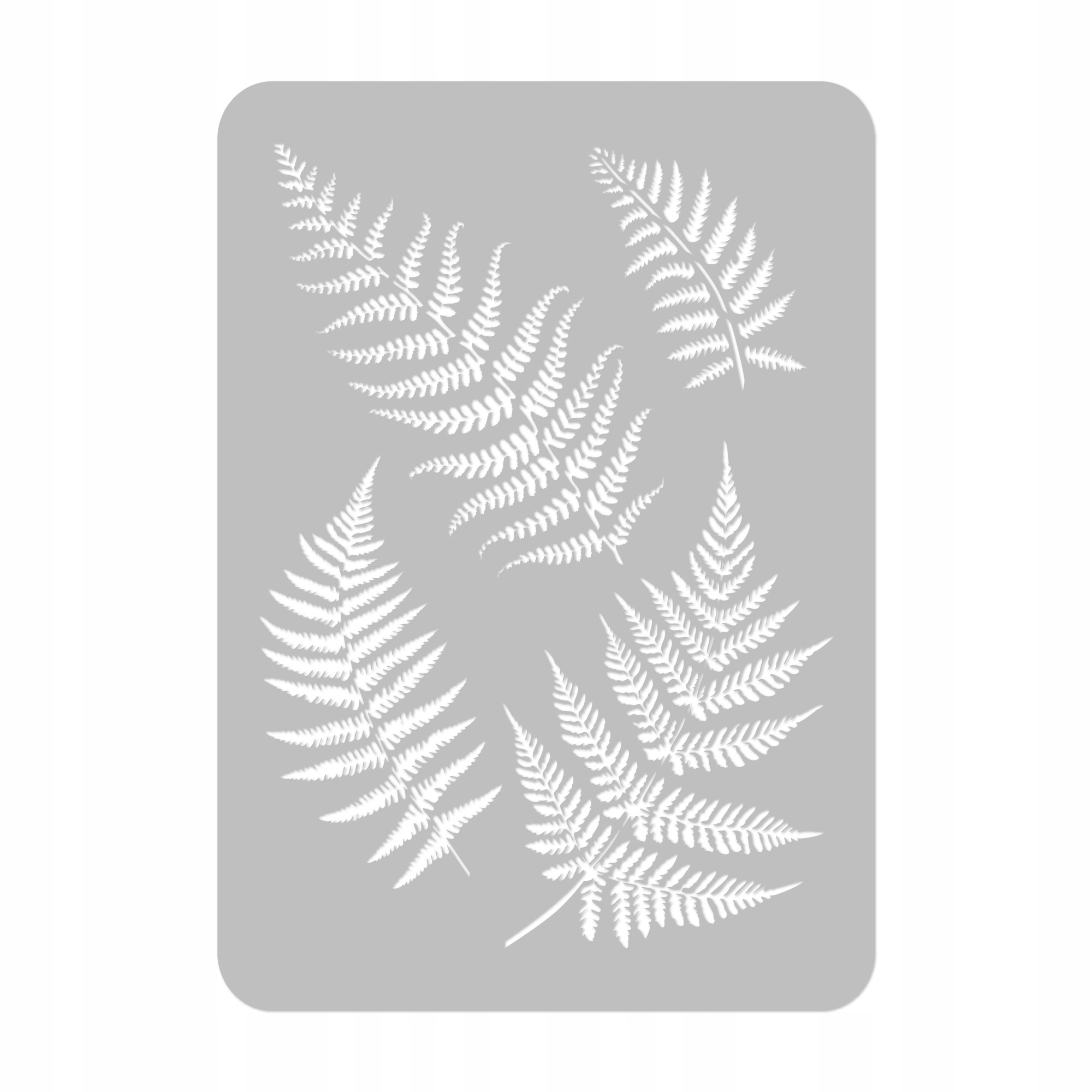 ШАБЛОН МАЛЯРНЫЙ многократный 45x65 ЛИСТЬЯ ПАПОРОТНИКА