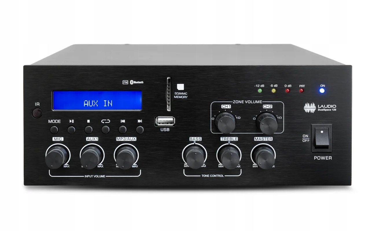 2-zónový zosilňovač Laudio Dualspace 120 100V 4-16 ohm