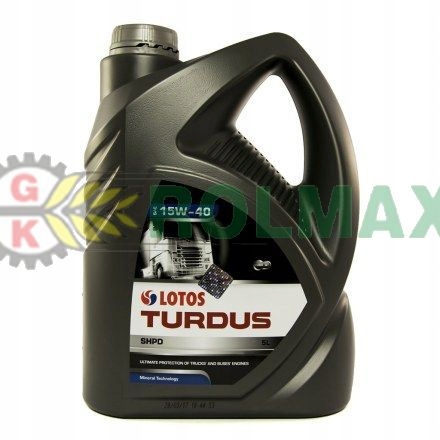 

Olej silnikowy Turdus Shpd 15W40 5l