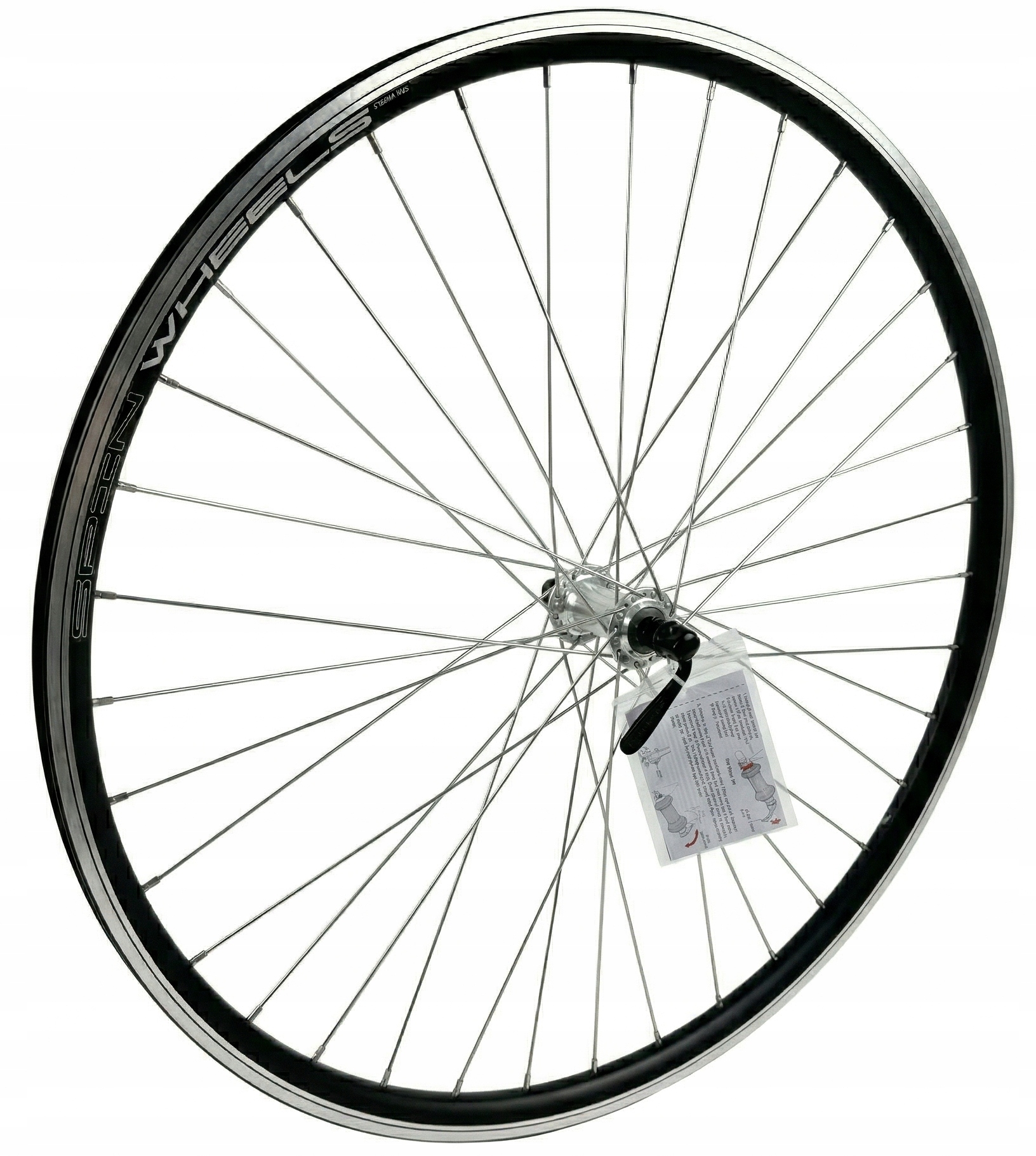 Koło rowerowe przód 28 cali przednie Stożkowe Czarne Shimano Tx 500 V-brake