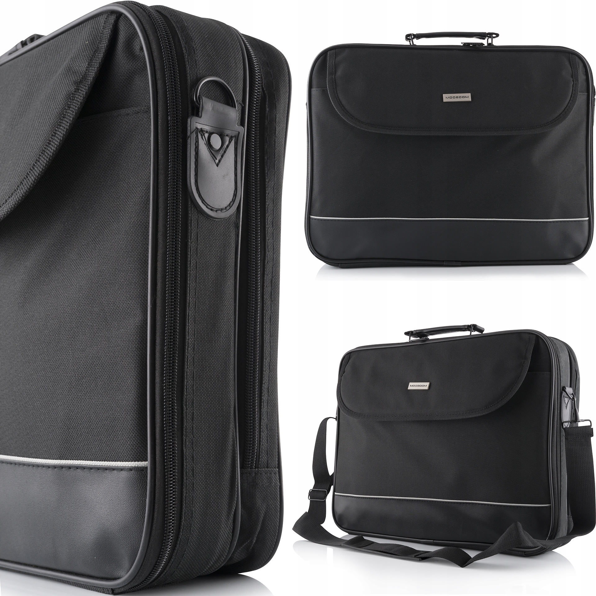 TORBA NA LAPTOPA 15,6 CALA DWUKOMOROWA Z REGULOWANYM PASKIEM NA RAMIĘ 15,6" Wielkość matrycy 15.6