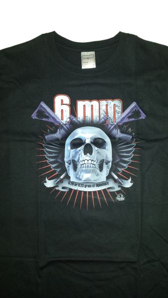 T-shirt 6mm Czarny L