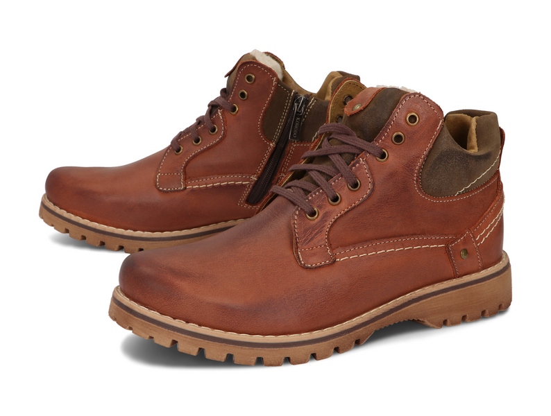 TRZEWIKI MĘSKIE BUTY OCIEPLANE SKÓRA 885 RUDY 41