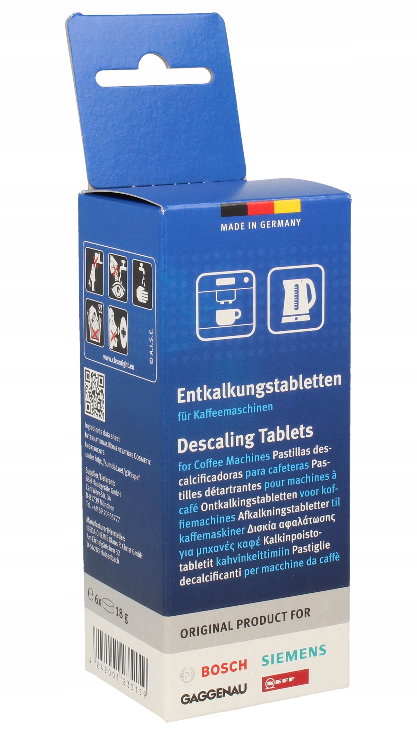 

Bosch Siemens tabletki odkamieniające TZ60002 6szt