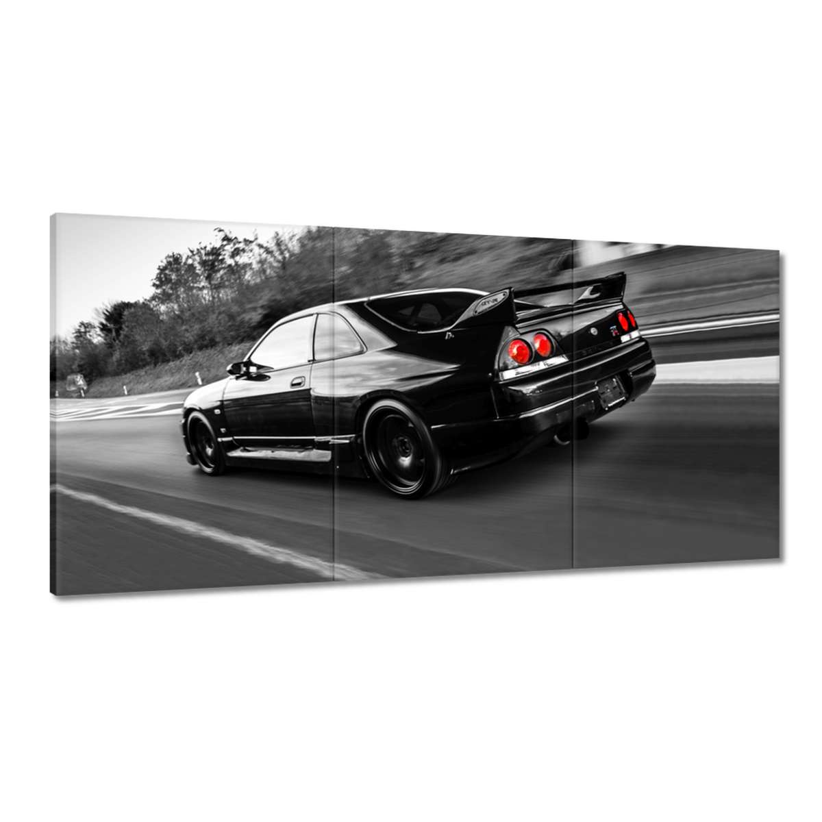 Obrazy 180x90 Čierny Nissan Gtr Sport