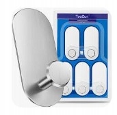 HACZYKI ŁAZIENKOWE DO ŁAZIENKI SAMOPRZYLEPNE 5 SZT ZESTAW NA TAŚMĘ MOCNE 3M