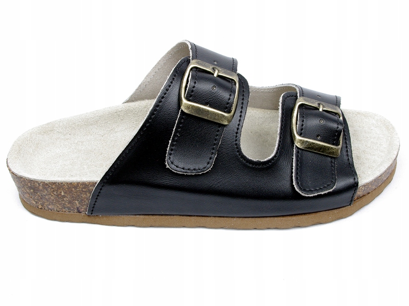 KLAPKI MEDYCZNE ORTOPEDYCZNE KOREK - CZARNY 47 Rozmiar 47