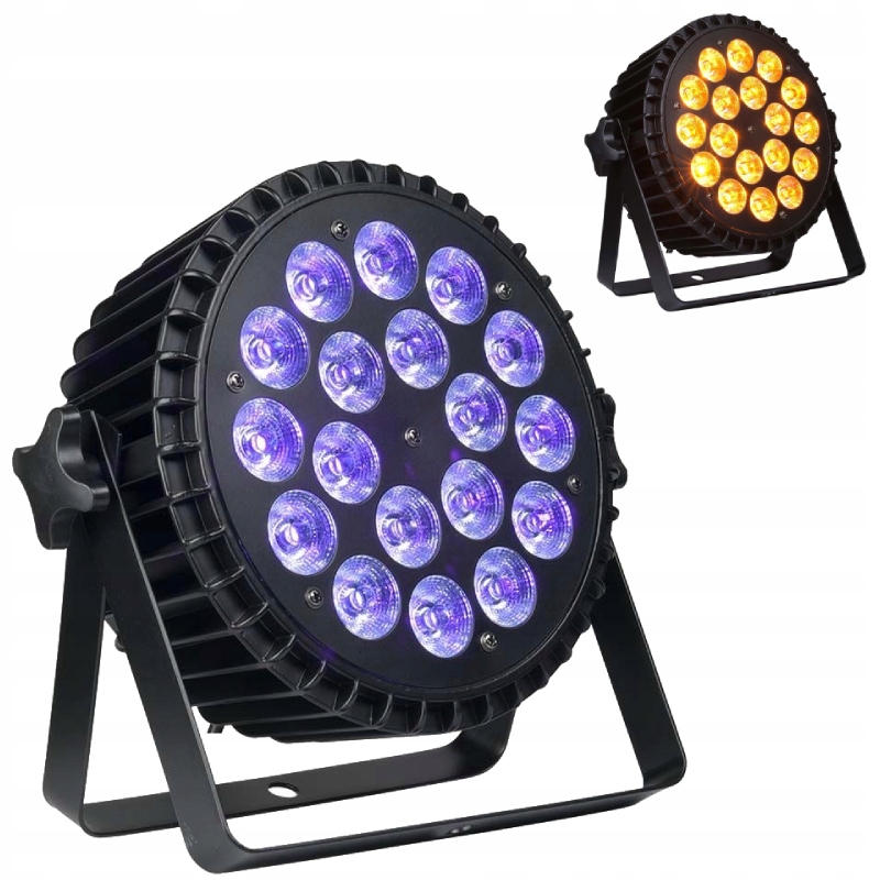 LIGHT4ME Alu Hexa Par 18x10W Rgbwa-uv Reflektor Sceniczny Led Uv Mocny