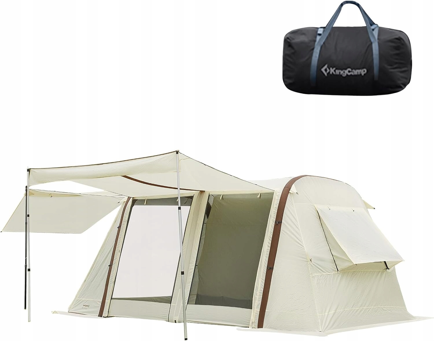 Nadmuchiwany Namiot Tunelowy Dla 4 Osób Rodzinny Kempingowy Turystyczny