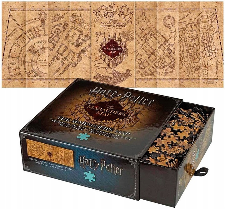 Puzzle 1000 el. HARRY POTTER Mapa Huncwotów Marauder's Map