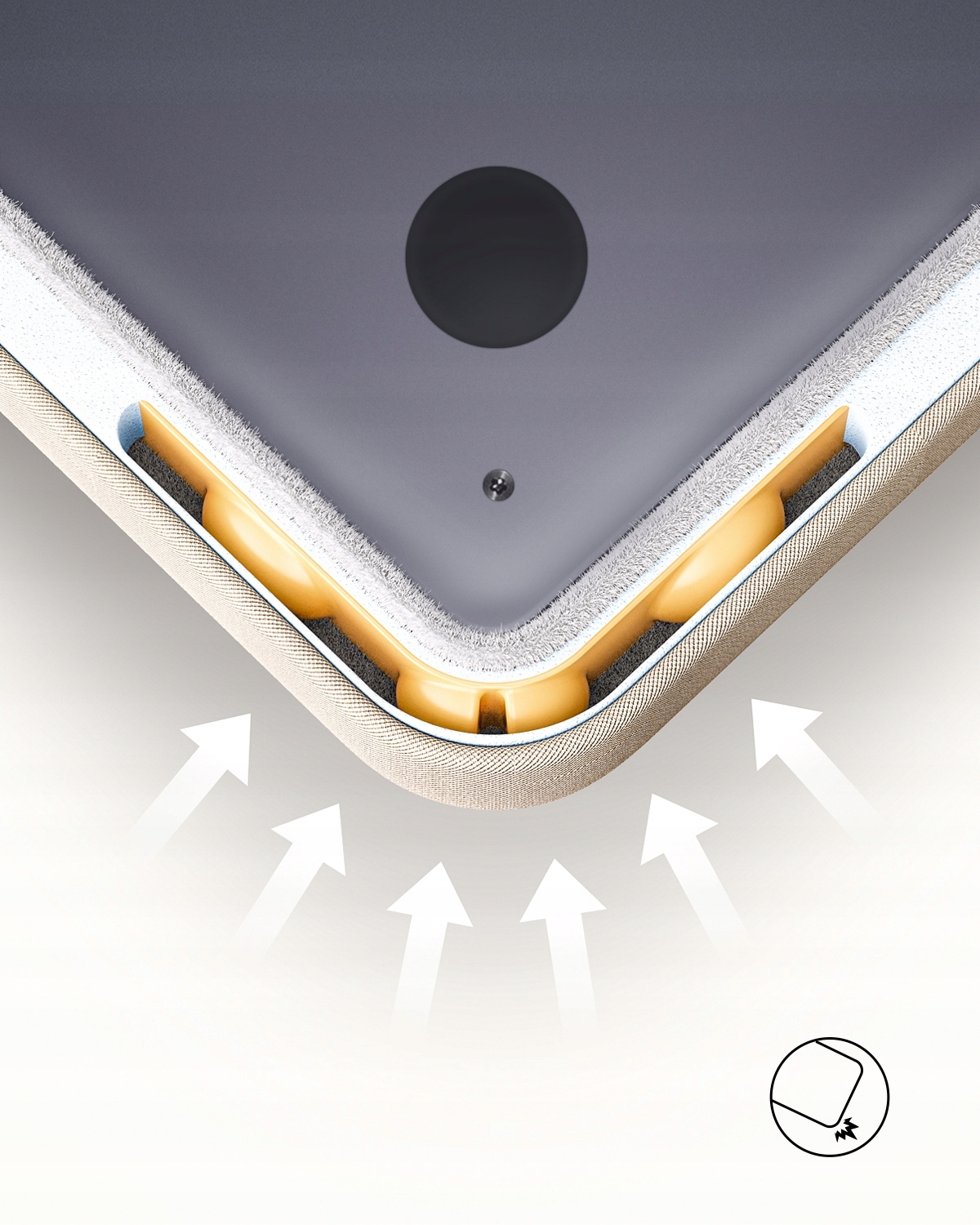 INNOSTYLE DAMSKA TORBA NA LAPTOPA 14" WODOODPORNA OMNIPROTECT PRO BEŻOWA Kolor Beżowy