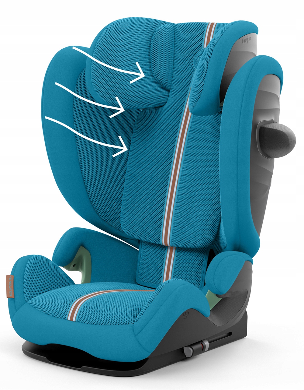Fotelik Cybex Solution G Plus i-Fix 100-150cm ADAC Beach Blue Marka Cybex