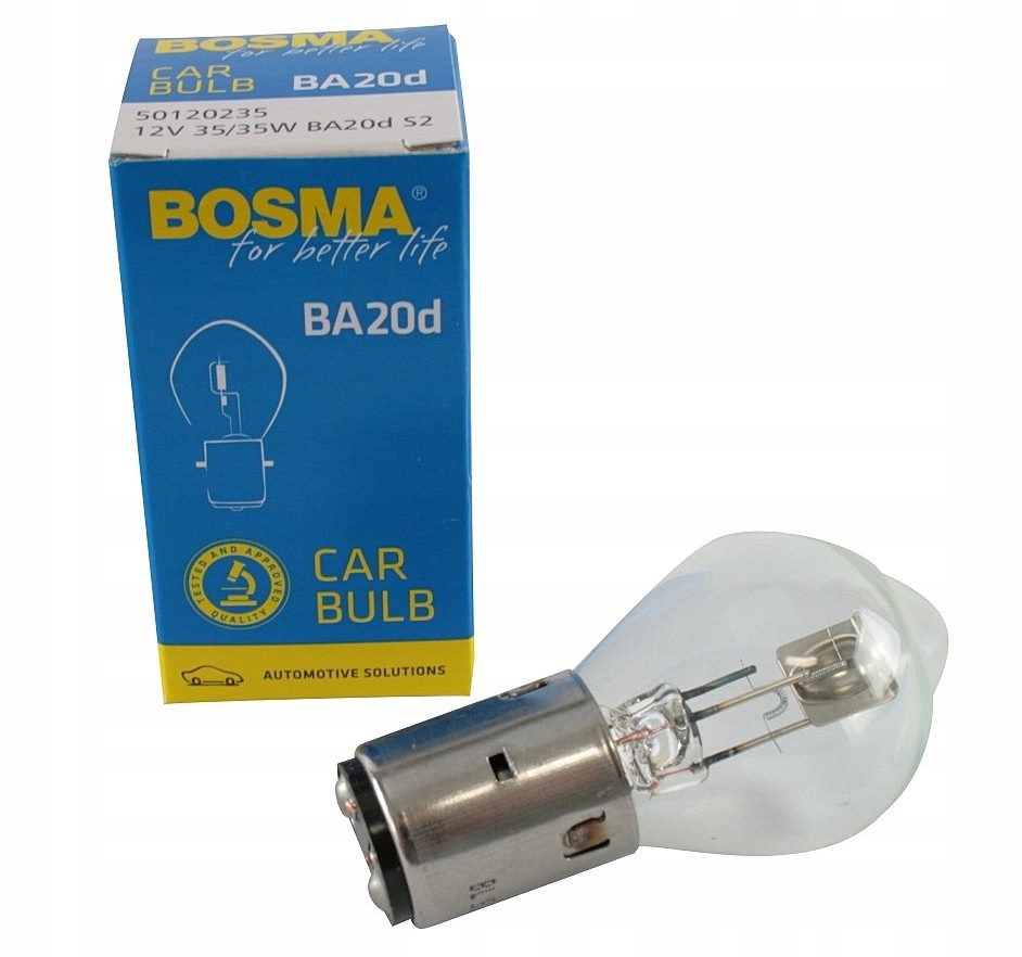 

Żarówka Motocyklowa Bosma 12V 35/35W BA20D S2 1178