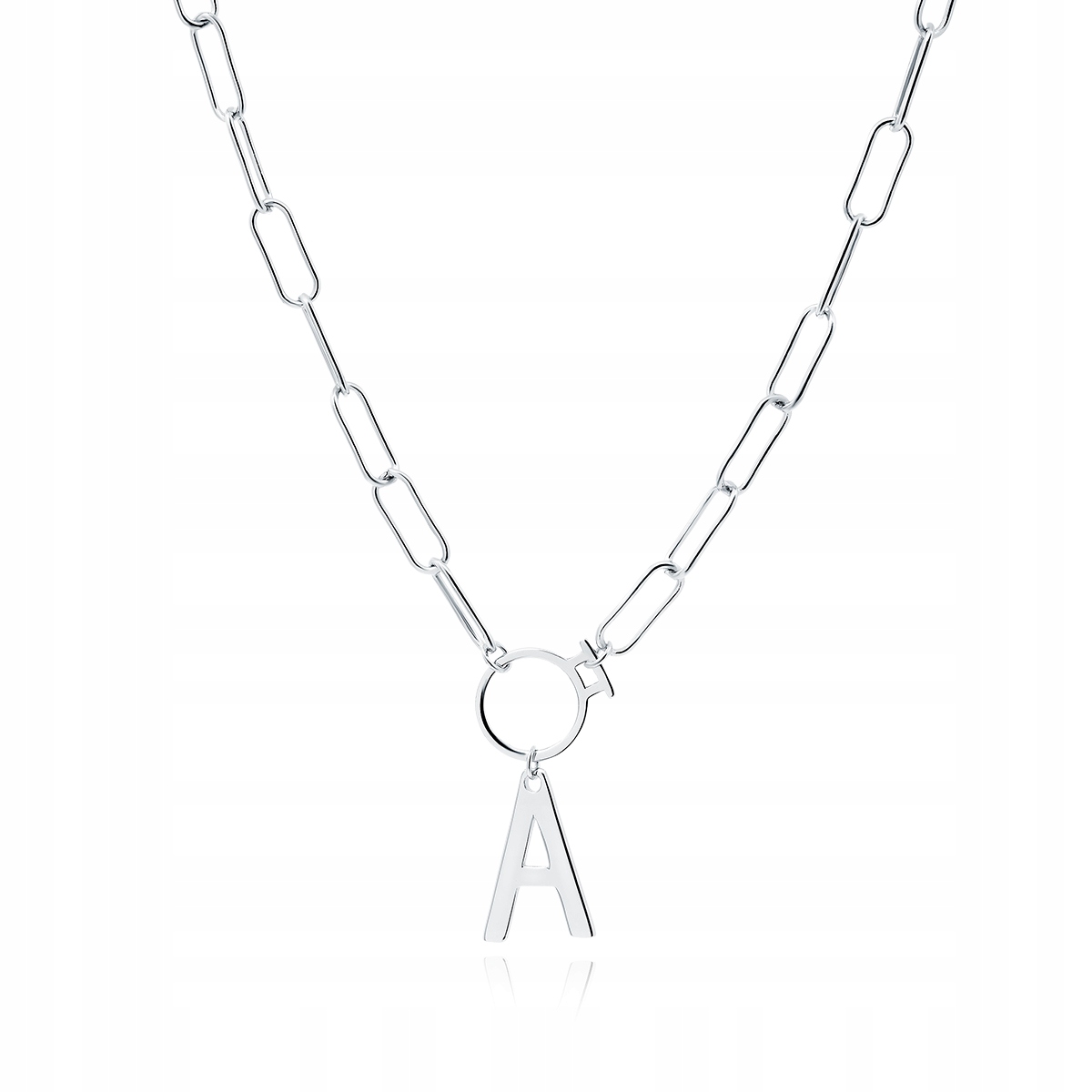 Stříbrný Řetízek Náhrdelník Písmeno A