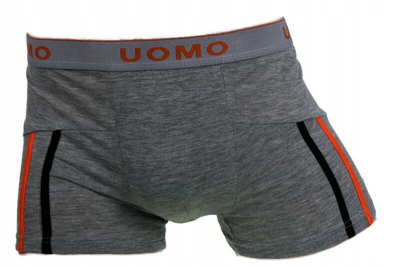 10x BOKSERKI MĘSKIE BAWEŁNIANE UOMO XL Wzór dominujący logo