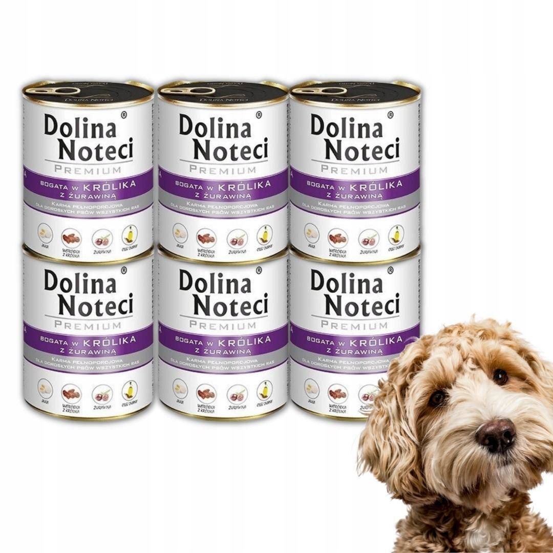 Levně Dolina Noteci Vlhké Krmivo Pro Psa Králík 6x800g