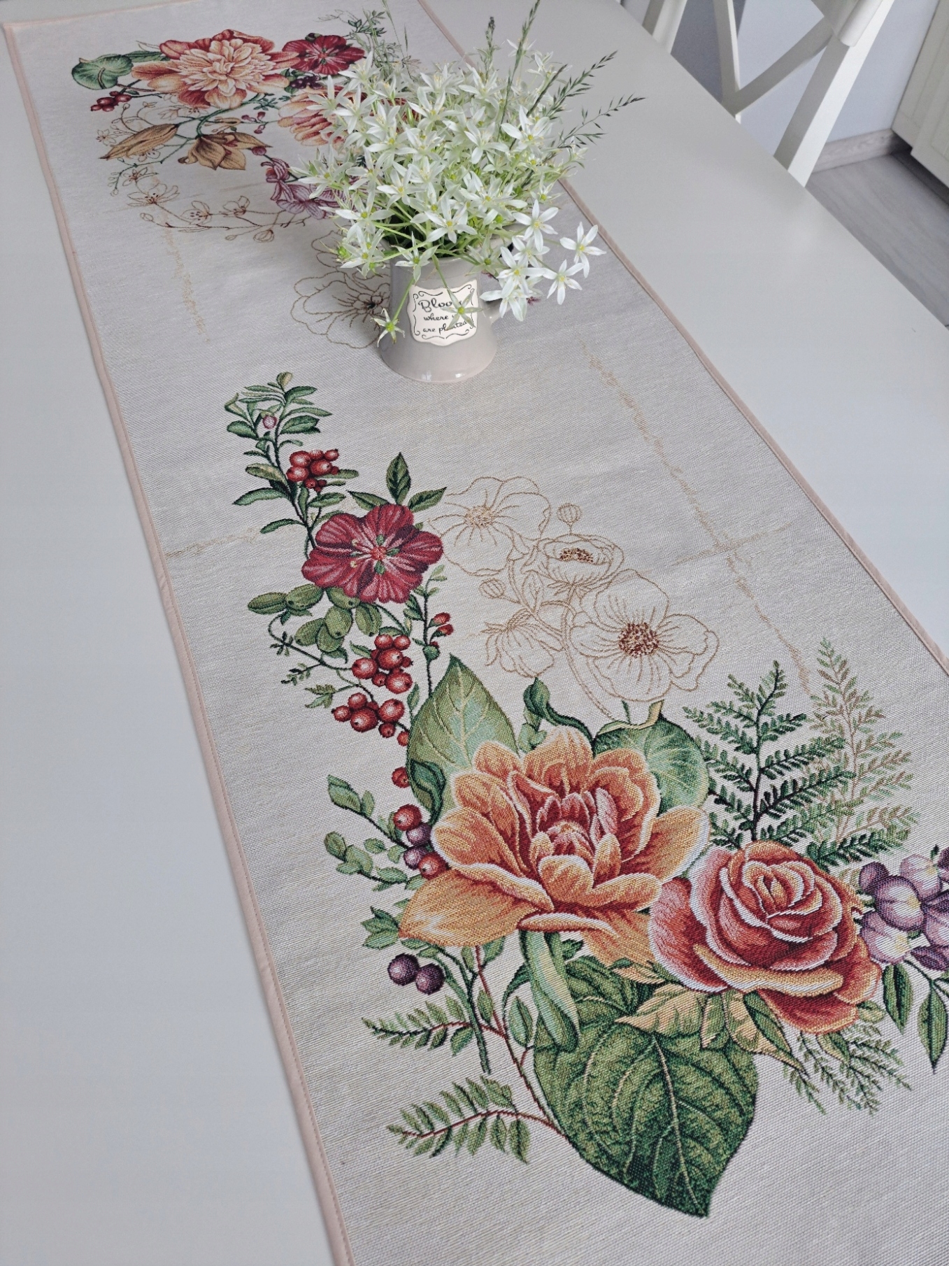 Běhoun 47x140 cm V100 květy