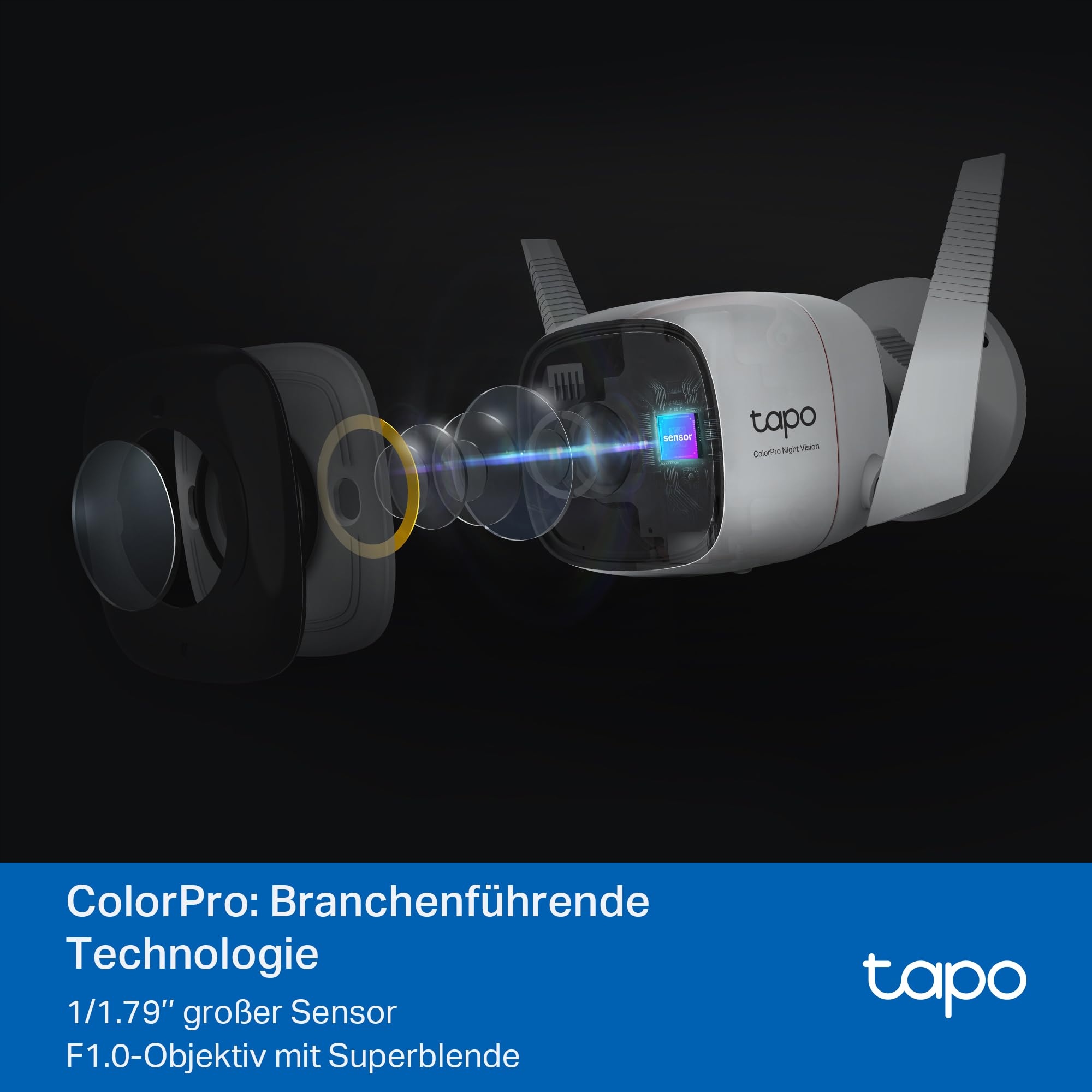 TP-LINK TAPO C325WB Kamera Zewnętrzna 2K AI IP66 ColorPro Nocny Widok — miniatura 2