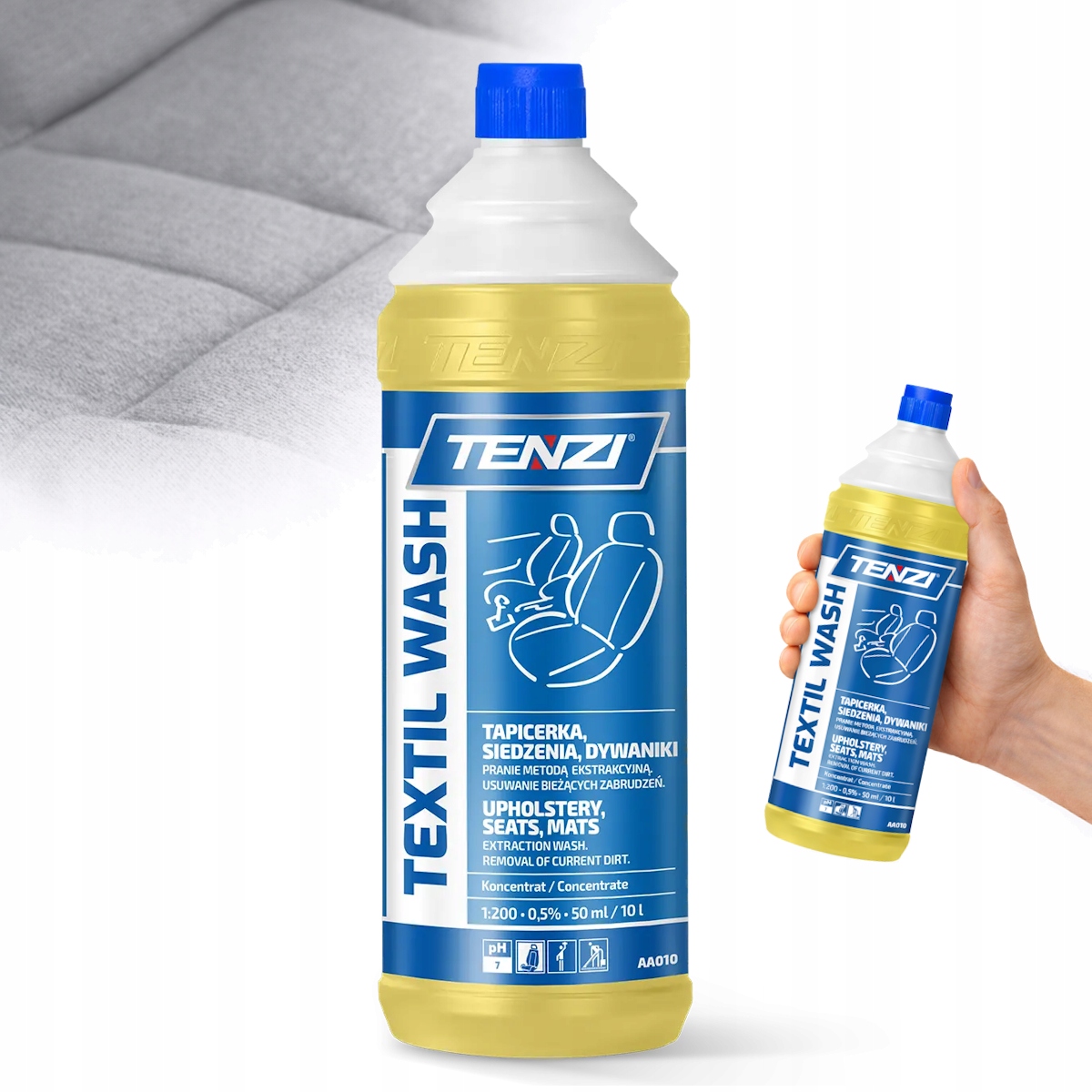 Tenzi Textil Wash Płyn do prania tapicerki wykładzin dywanów siedzeń 1L
