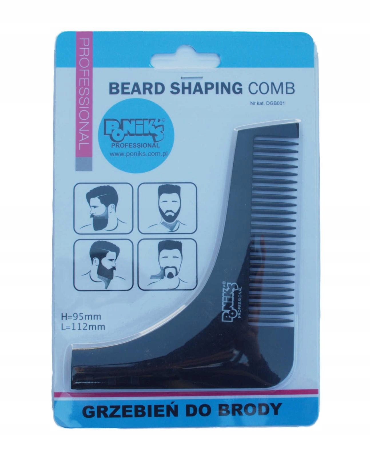 Szablon Grzebień Do Stylizacji Strzyżenia Brody Zarostu Wąsów Poniks