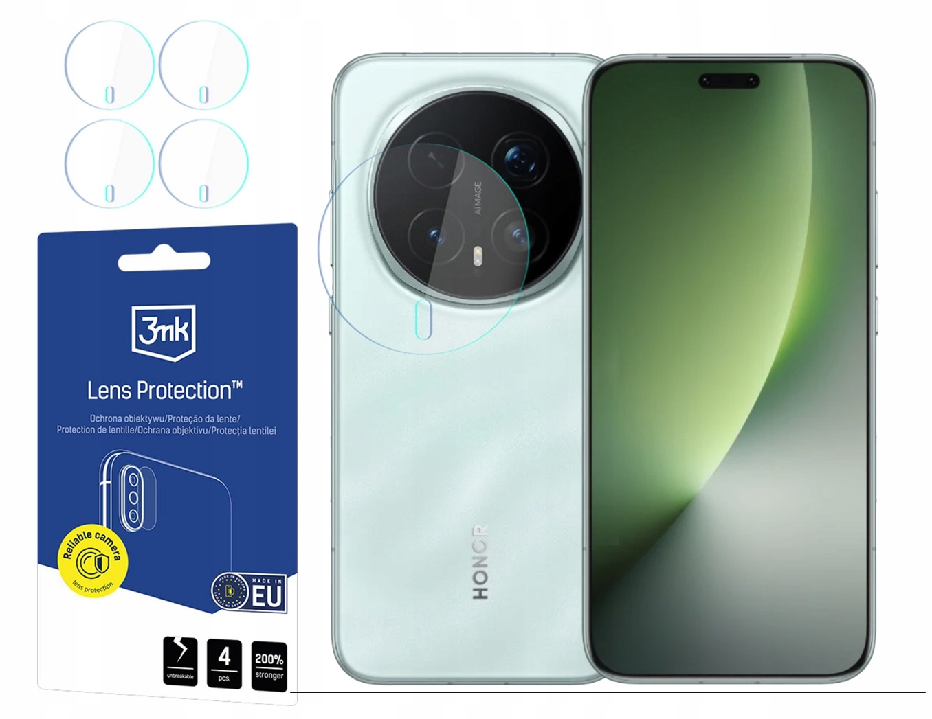 Sklo na objektiv 3MK Lens pro Honor Magic 8 4ks